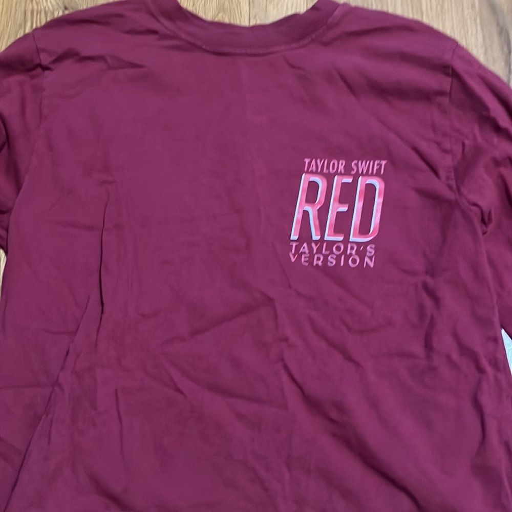 long sleeve taylor swift red eras shirt